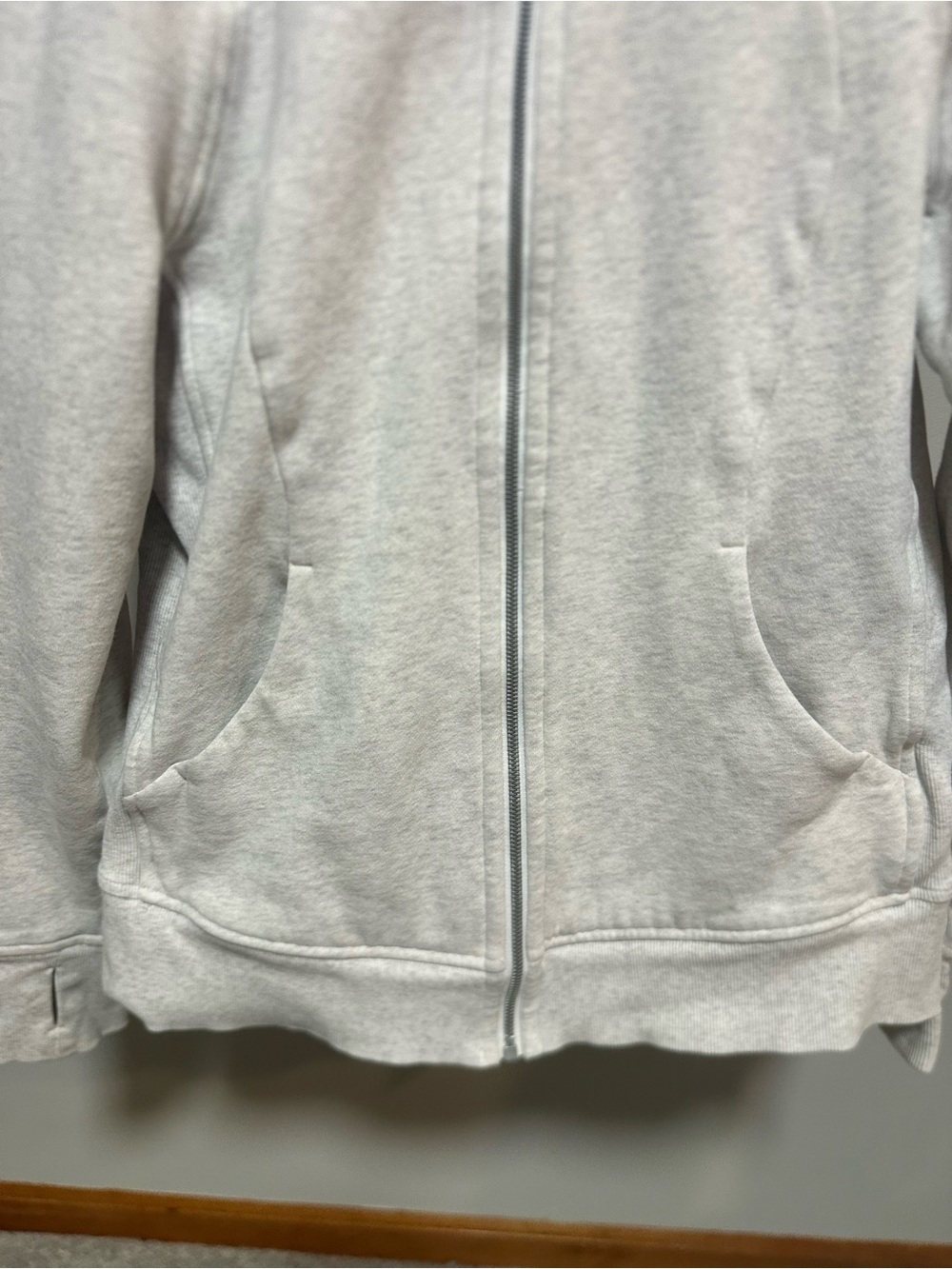 lululemon athletica Heather Light Gray Full-Zip Scuba Utility Jacket - Picture 6 of 16